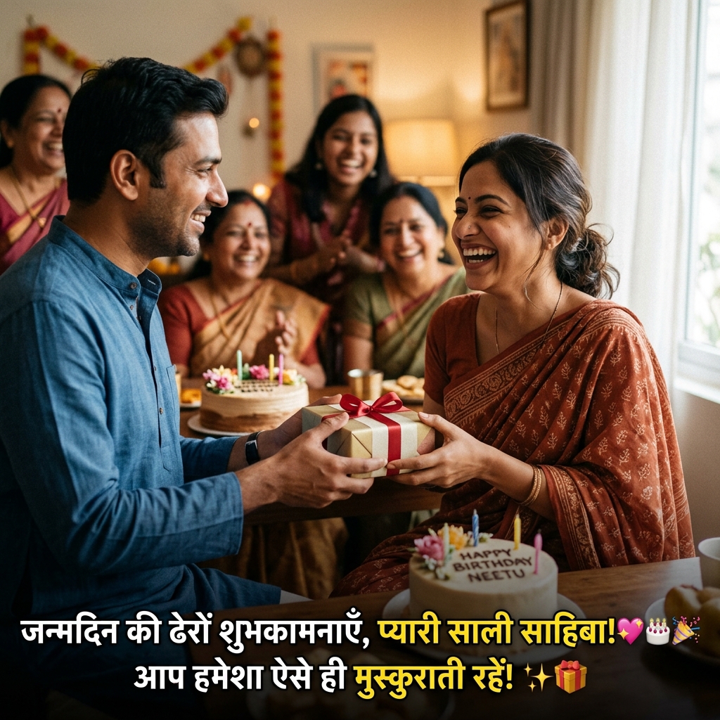 Birthday Wishes for Sali/Sali Sahiba in Hindi