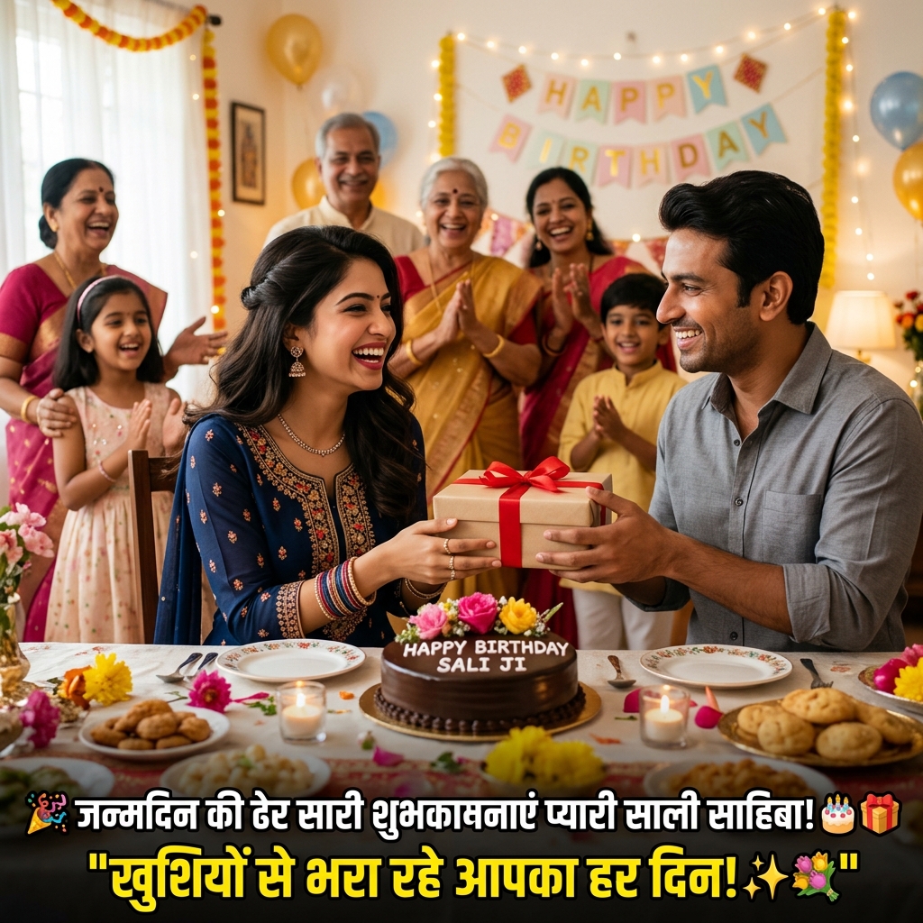 Birthday Wishes for Sali/Sali Sahiba in Hindi