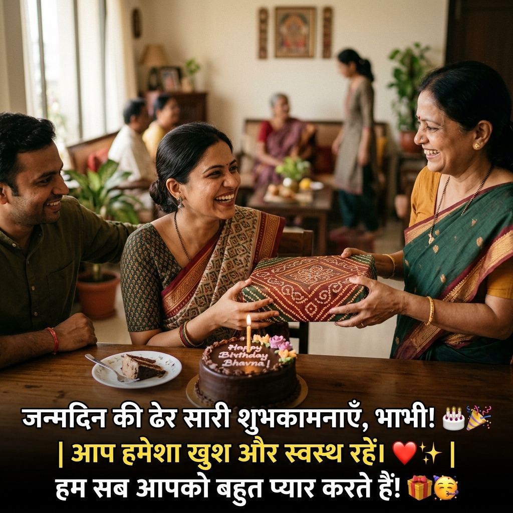 Birthday Wishes for Sister-in-law in Hindi