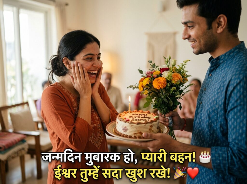 Birthday Wishes for Sister/Didi/Behan in Hindi