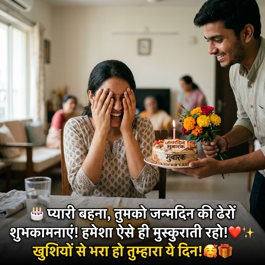 Birthday Wishes for Sister/Didi/Behan in Hindi