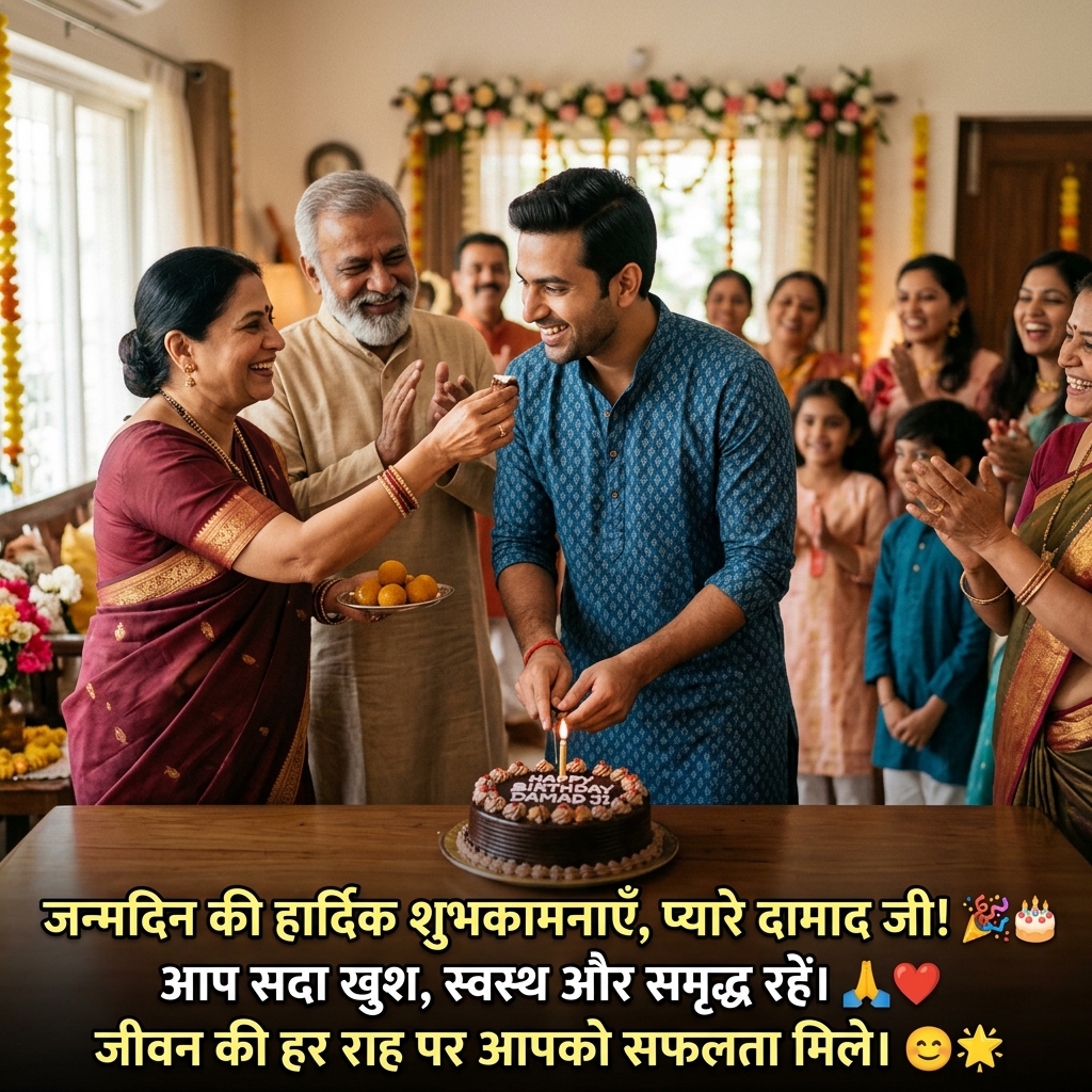 Birthday Wishes for Son-in-law/Damad in Hindi