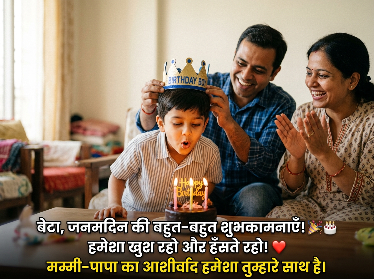 Birthday Wishes for Son/Beta/Bete in Hindi