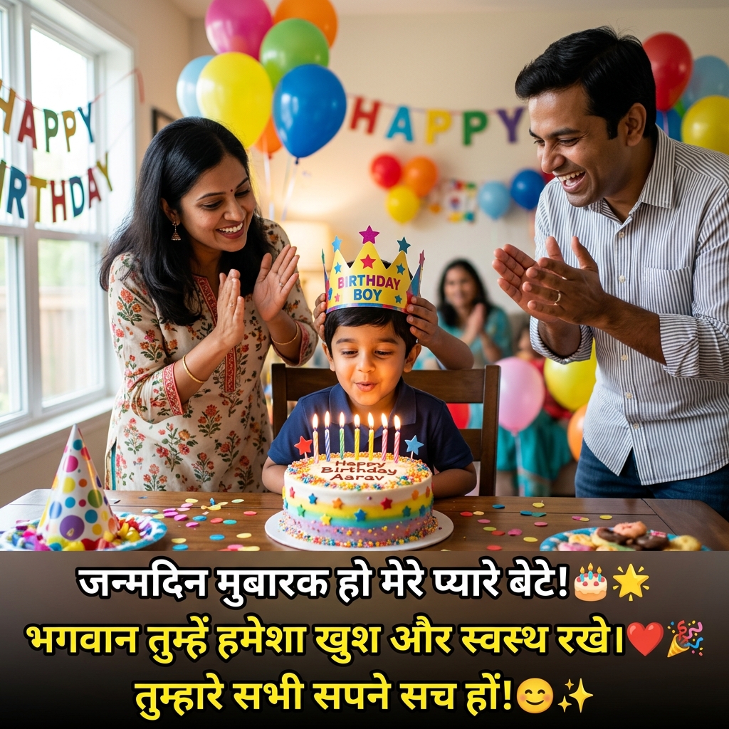 Birthday Wishes for Son/Beta/Bete in Hindi