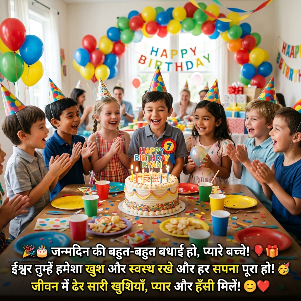 Birthday Wishes for Students/Kids/Children in Hindi