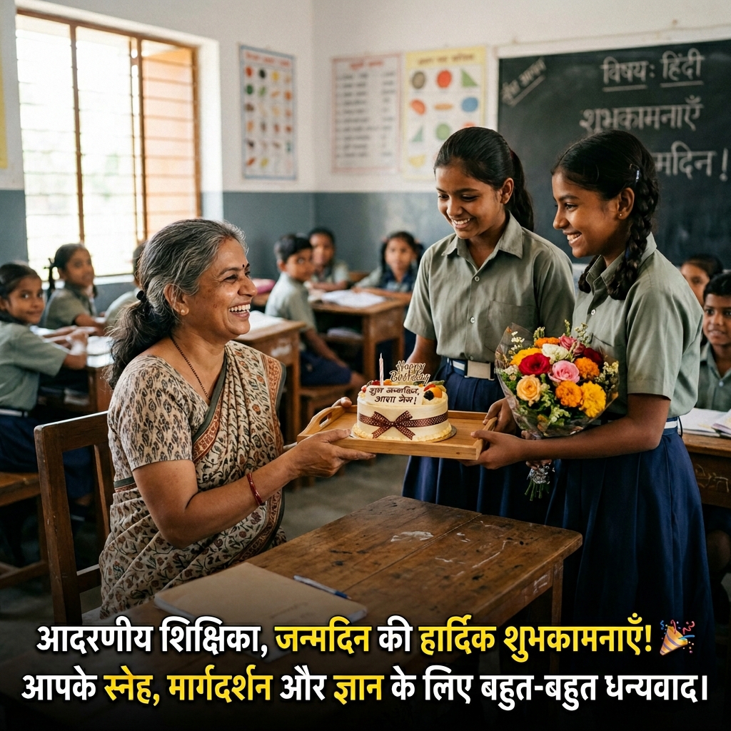 Birthday Wishes for Teacher/Guru in Hindi