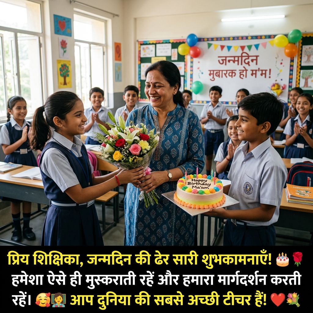 Birthday Wishes for Teacher/Guru in Hindi