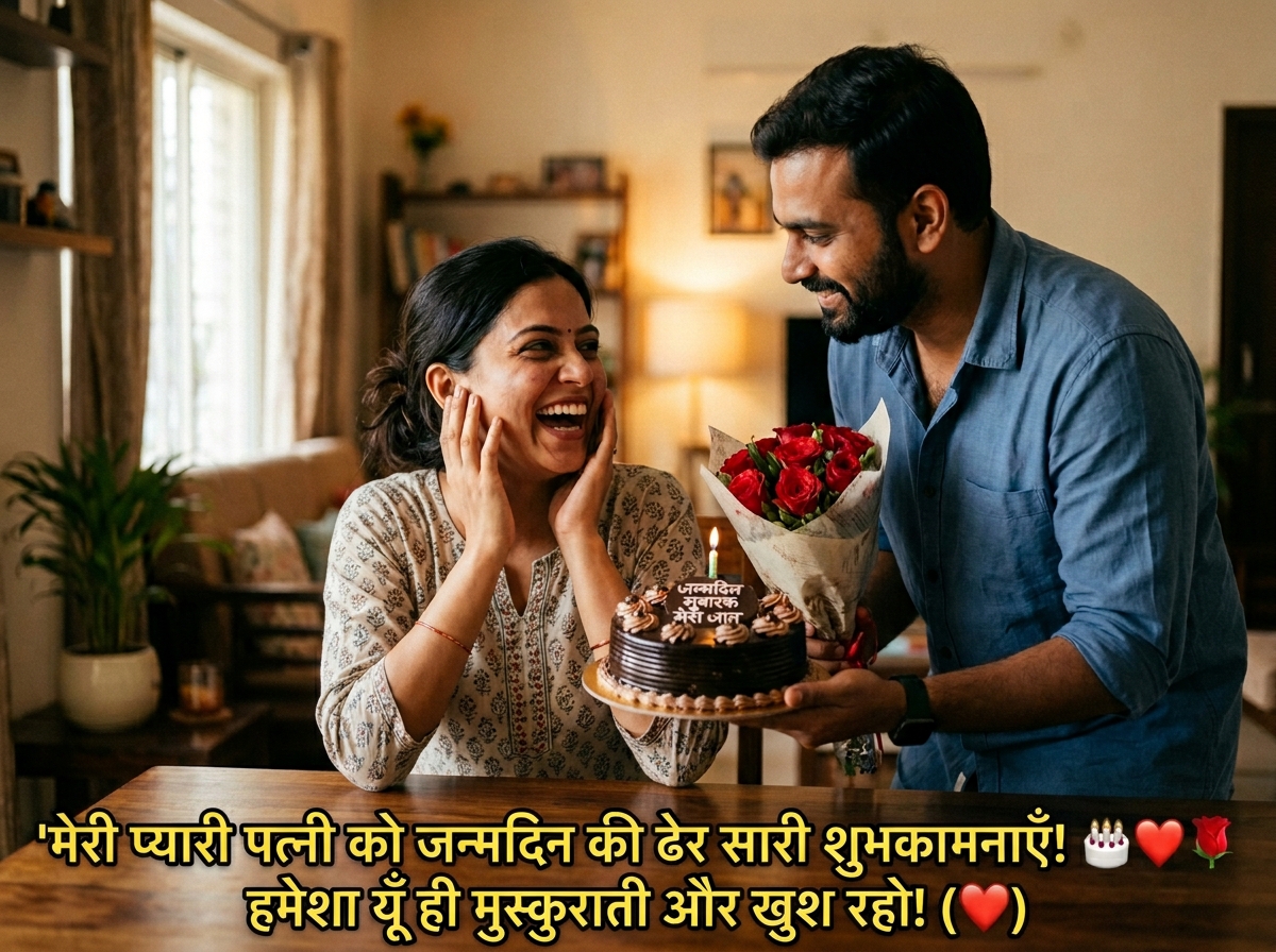 Birthday Wishes for Wife in Hindi
