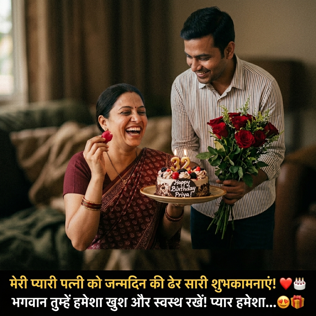 Birthday Wishes for Wife in Hindi