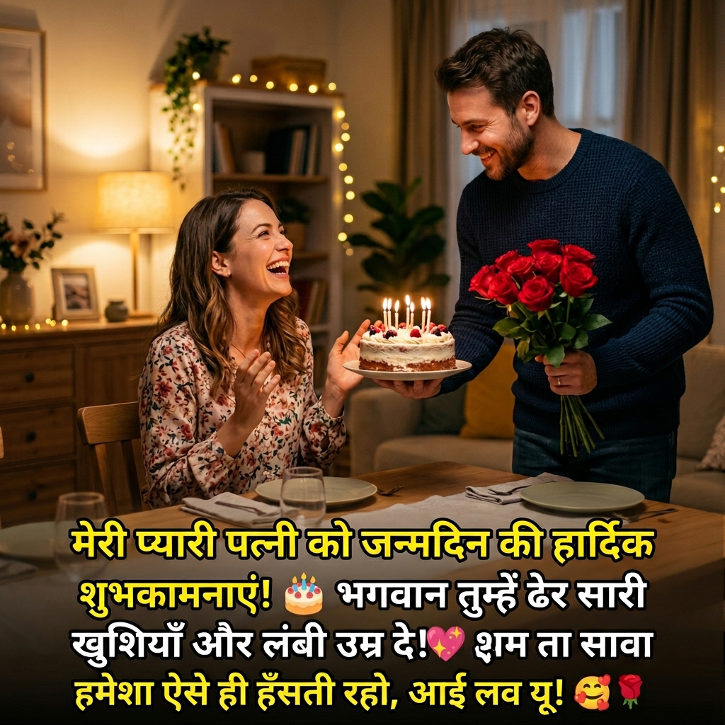 Birthday Wishes for Wife in Hindi