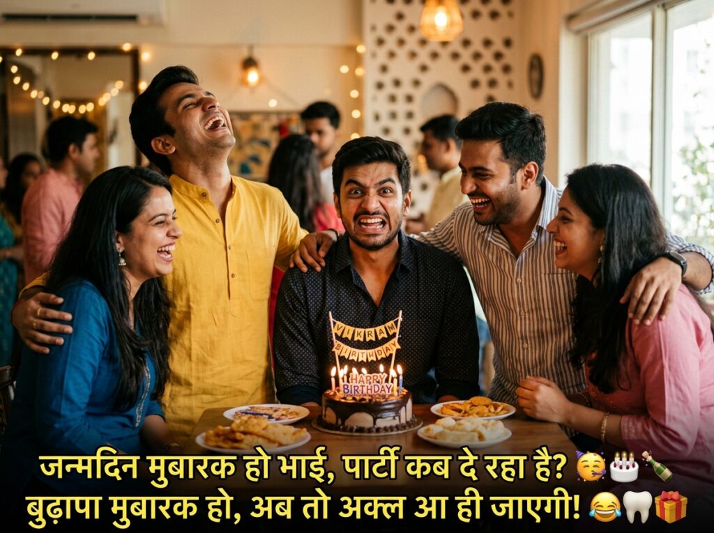 Funny/Comedy Birthday Wishes in Hindi