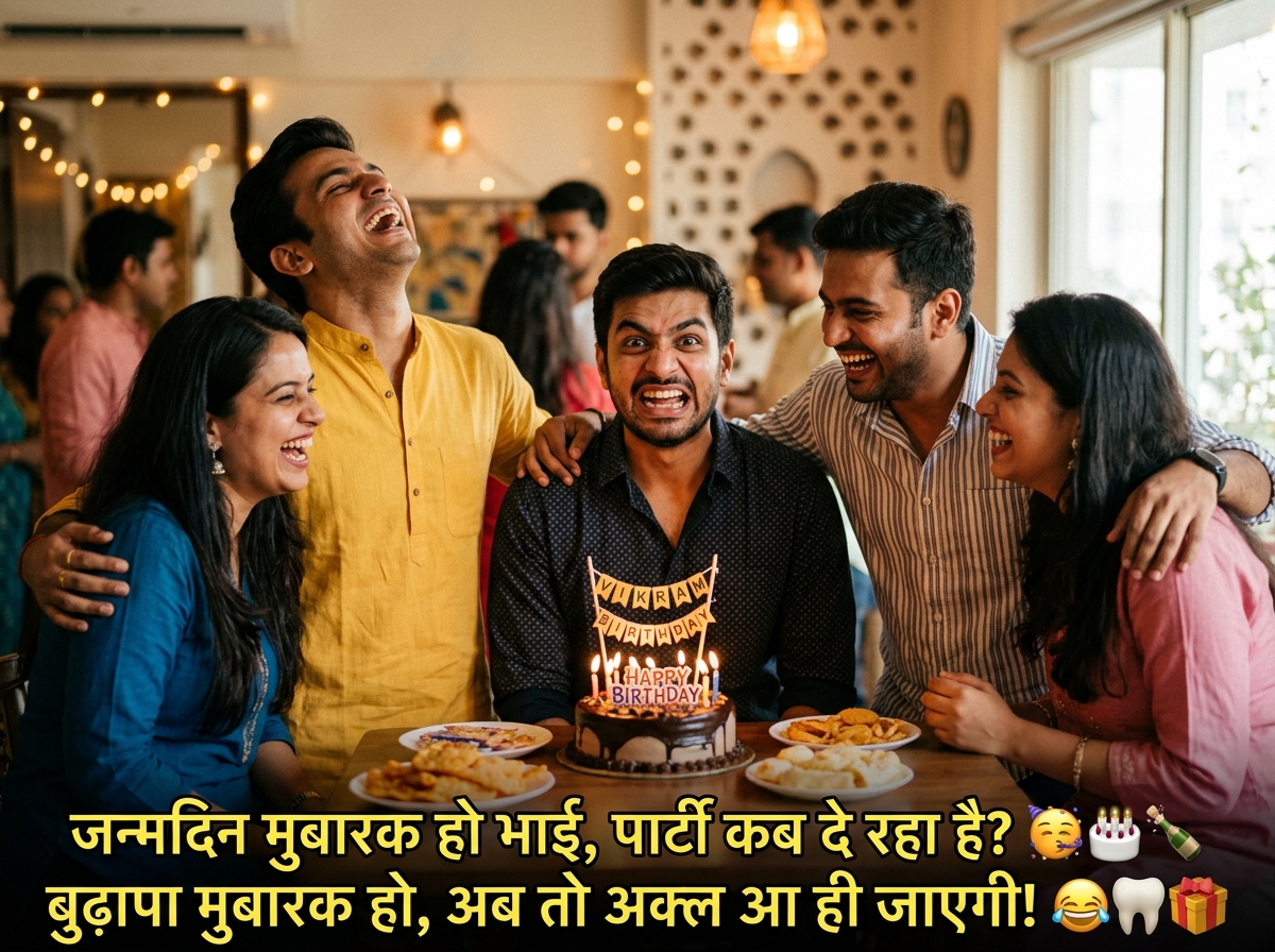 Funny/Comedy Birthday Wishes in Hindi