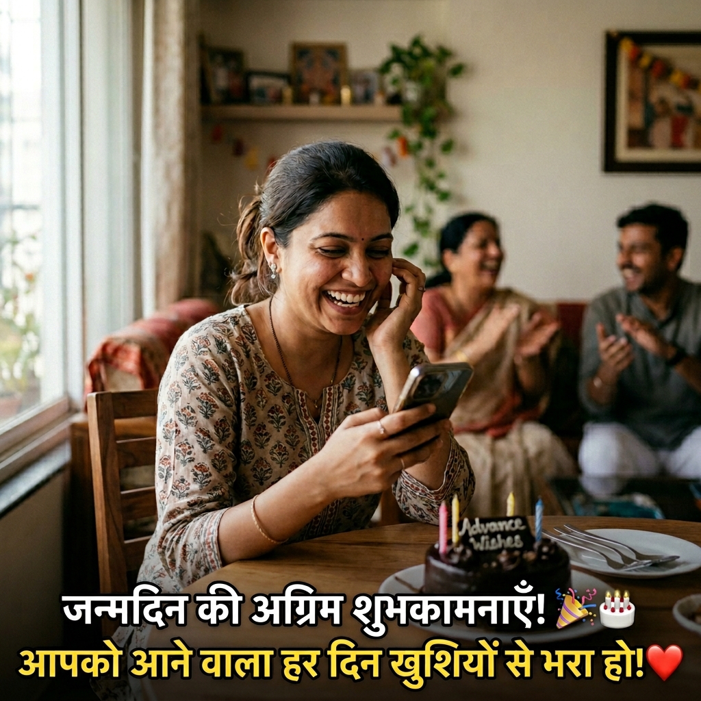 Advance Birthday Wishes in Hindi