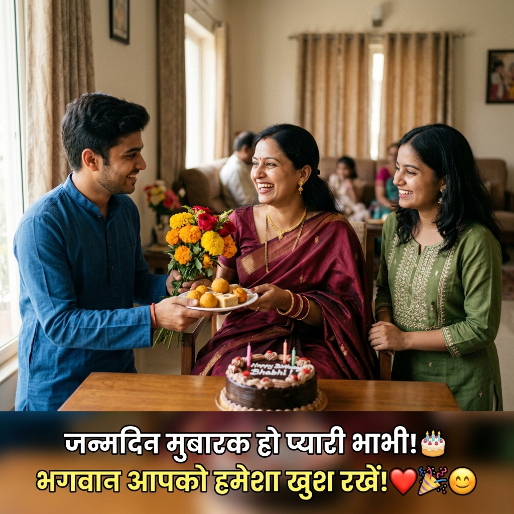Birthday Wishes for Bhabhi in Hindi