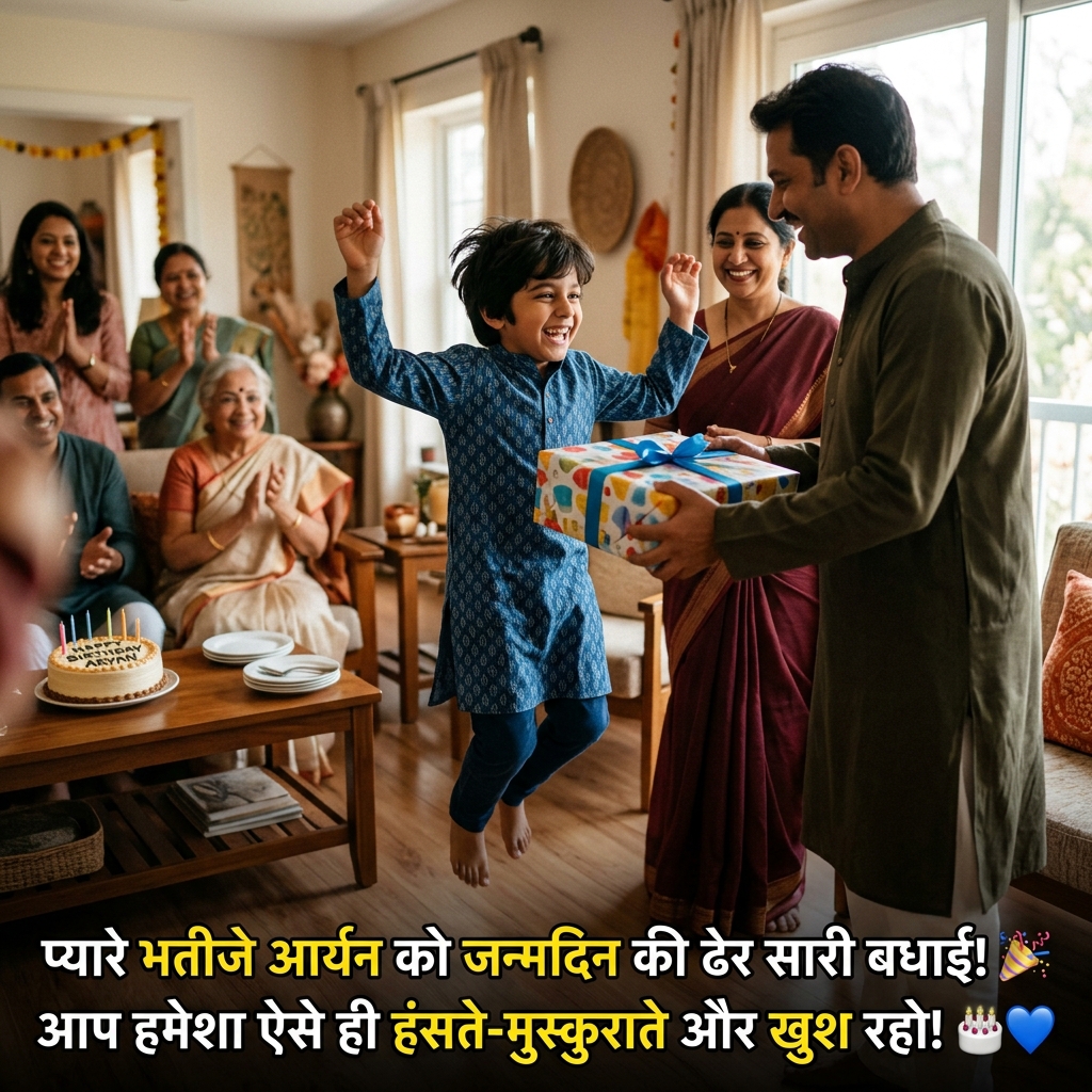 Birthday Wishes for Bhanja/Nephew in Hindi