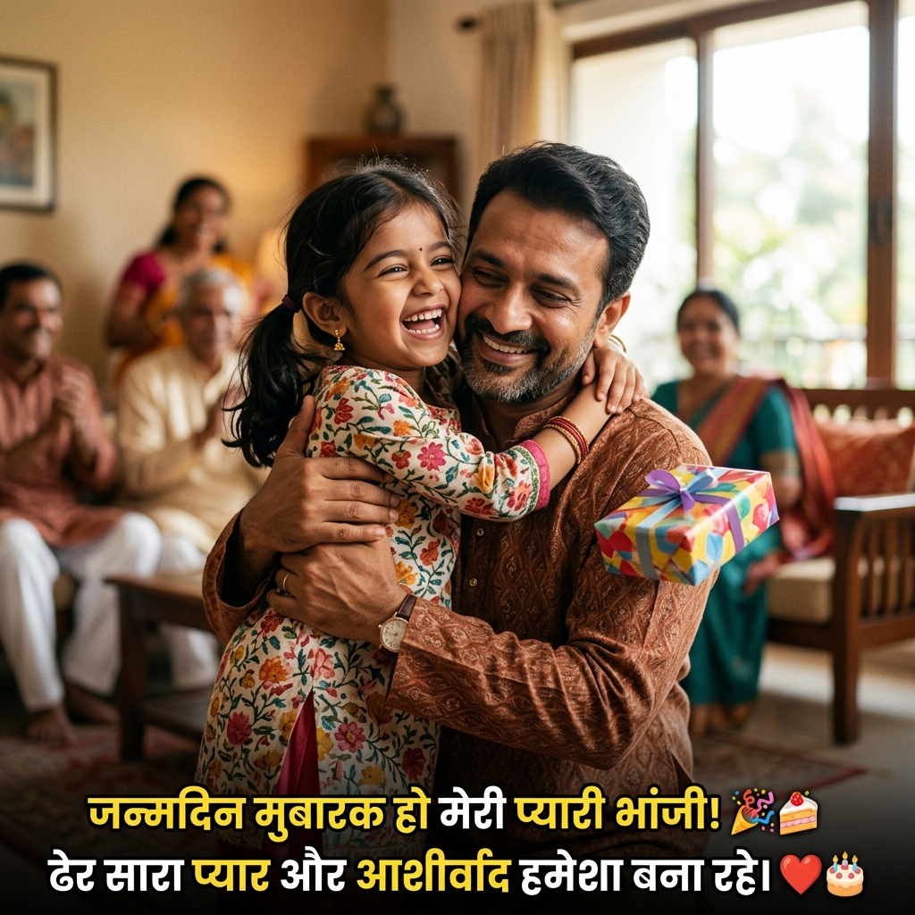Birthday Wishes for Bhanji/Niece in Hindi