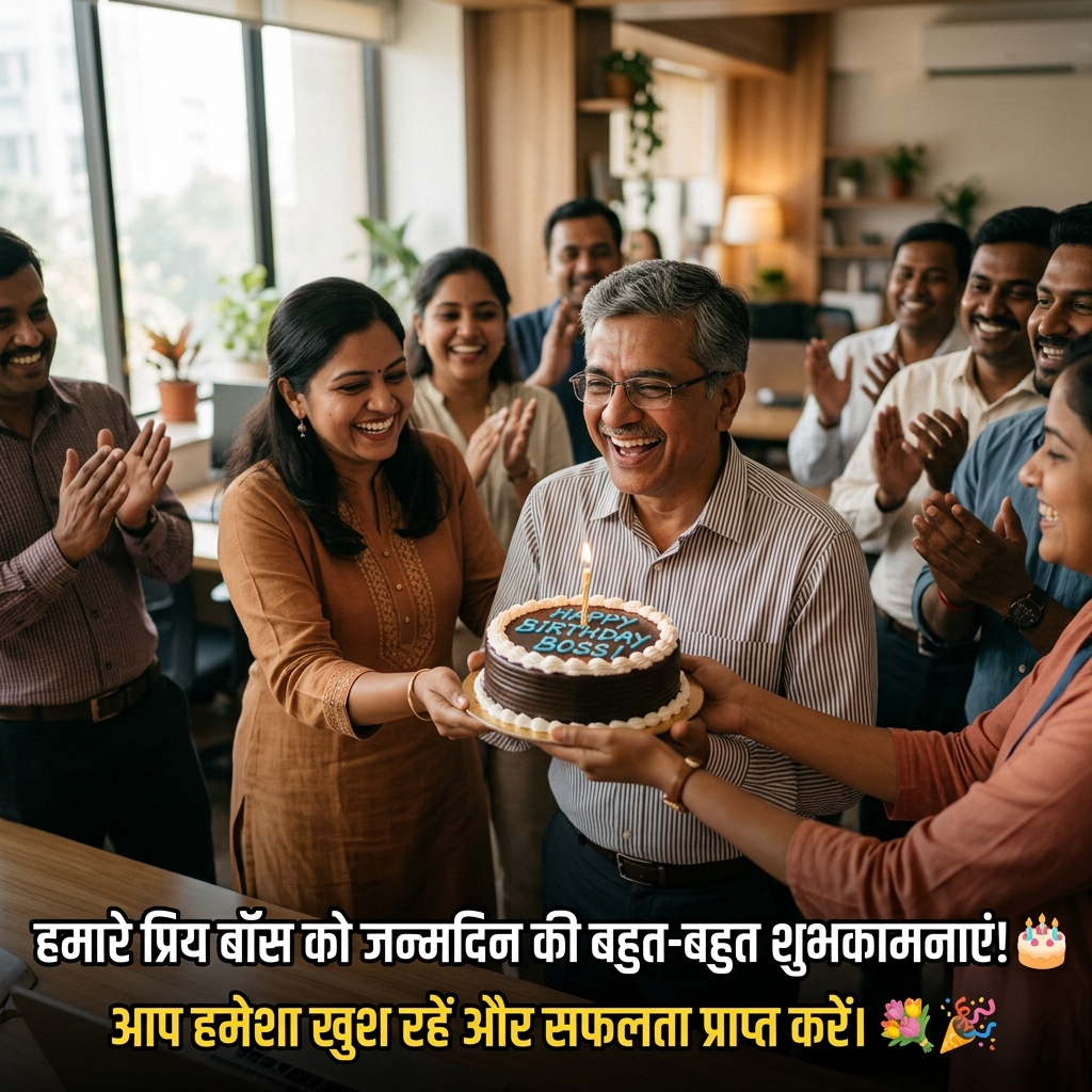 Birthday Wishes for Boss/Sir in Hindi