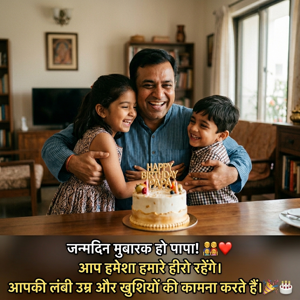 Birthday Wishes for Father/Papa/Dad in Hindi