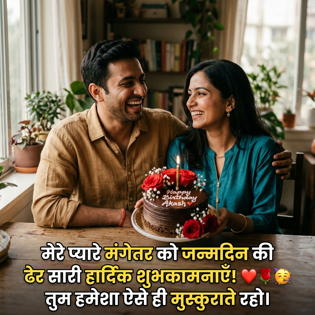 Birthday Wishes for Fiance in Hindi