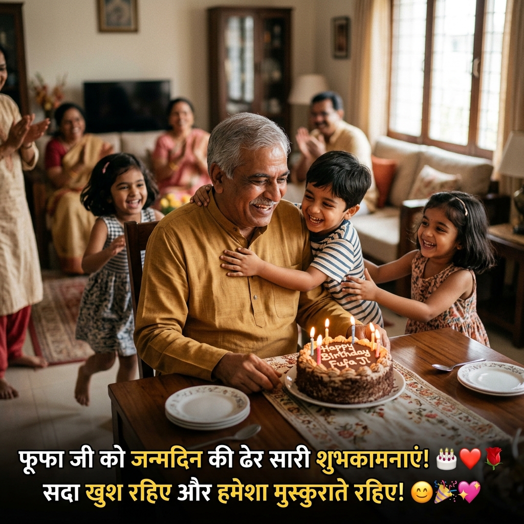 Birthday Wishes for Fufa Ji in Hindi