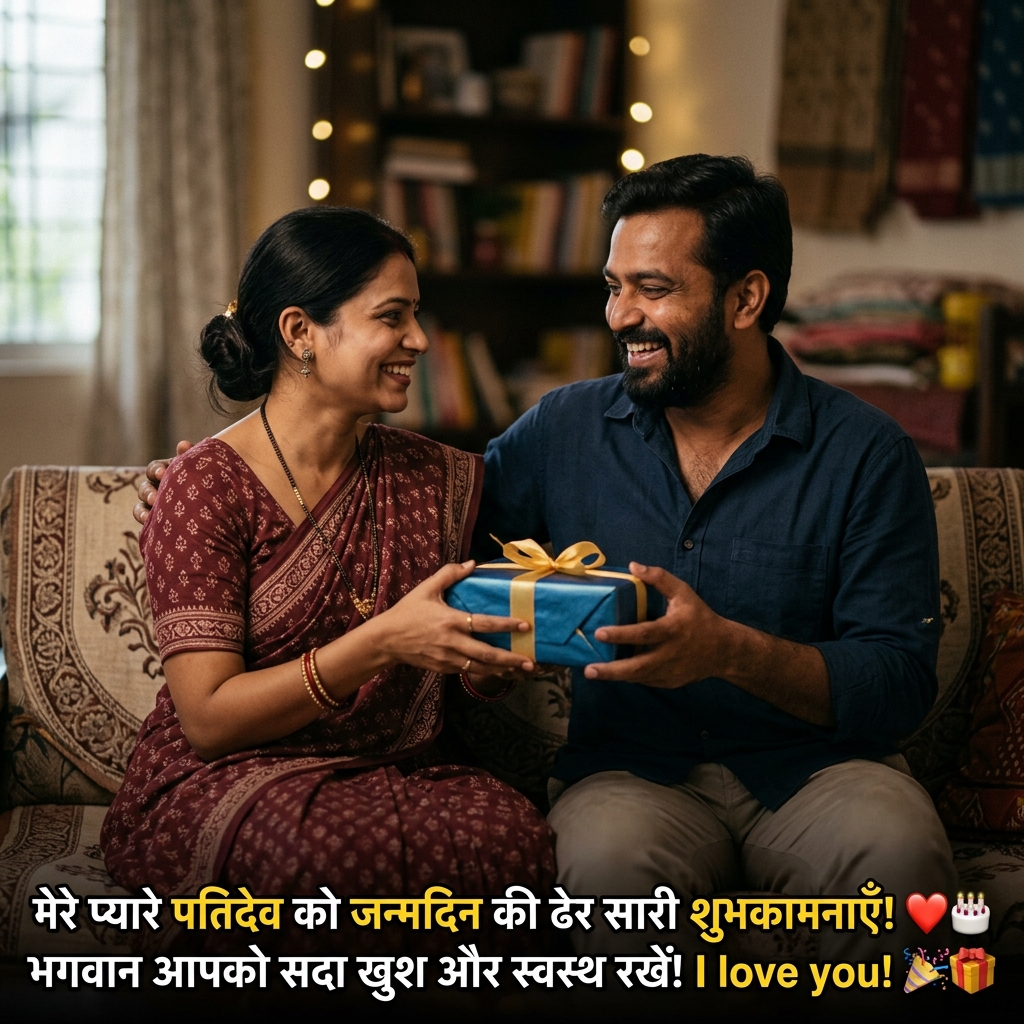 Birthday Wishes for Husband/Hubby in Hindi