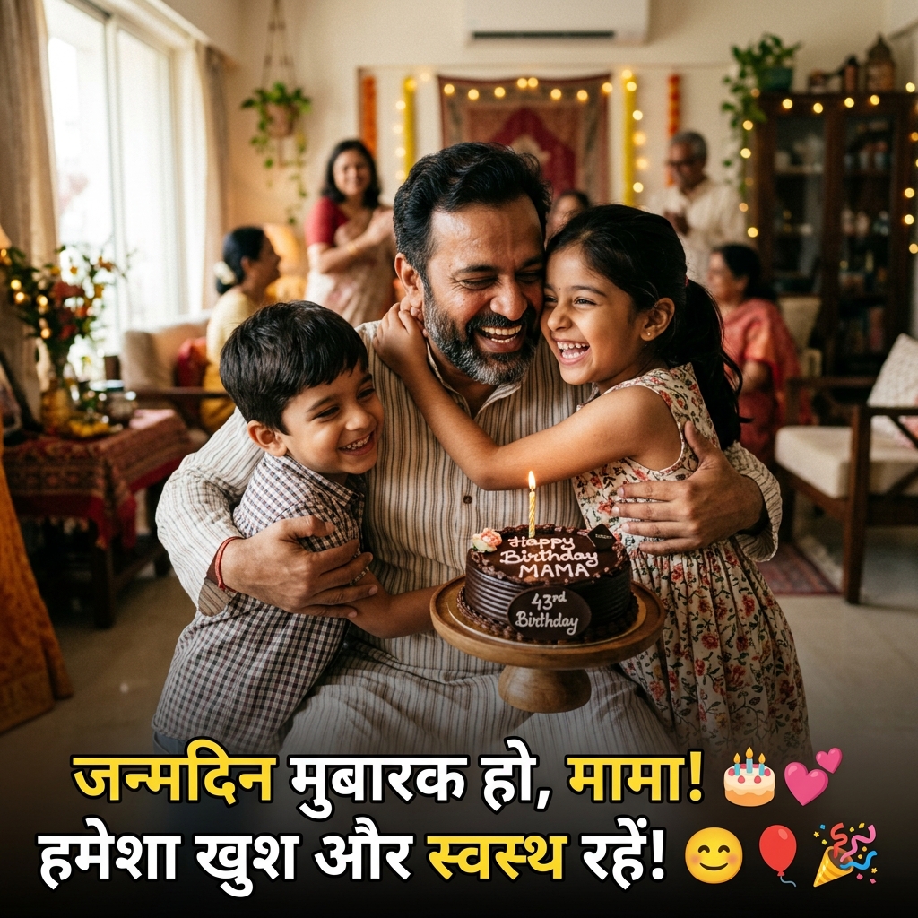 Birthday Wishes for Mama/Mamaji in Hindi