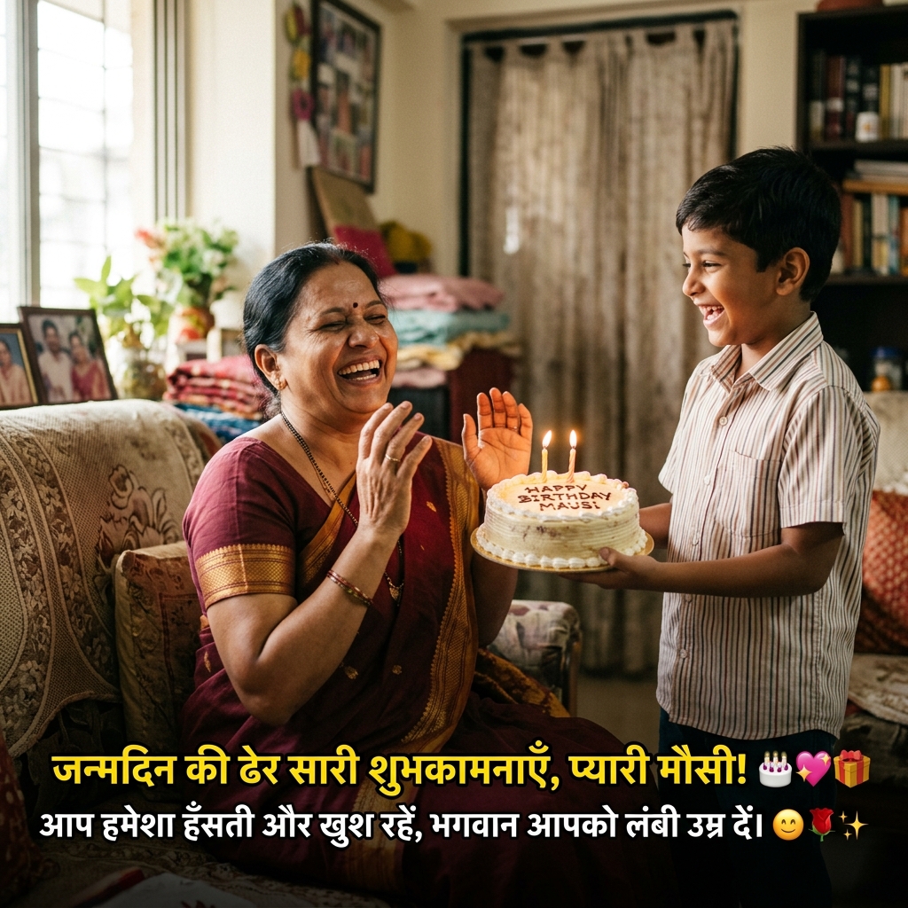 Birthday Wishes for Masi/Mausi in Hindi