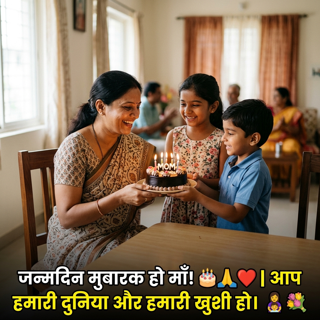 Birthday Wishes for Mother/Mom/Maa/Mummy in Hindi