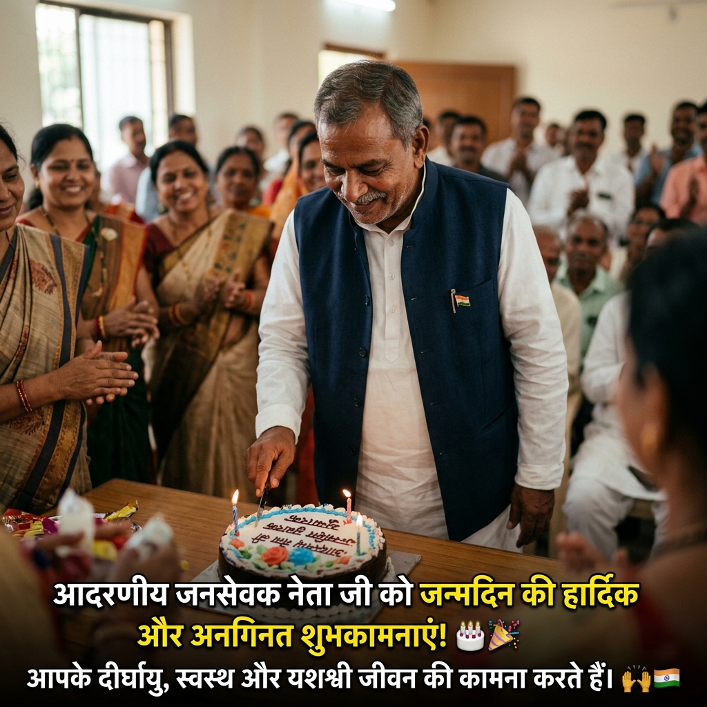 Birthday Wishes for Political Leaders in Hindi