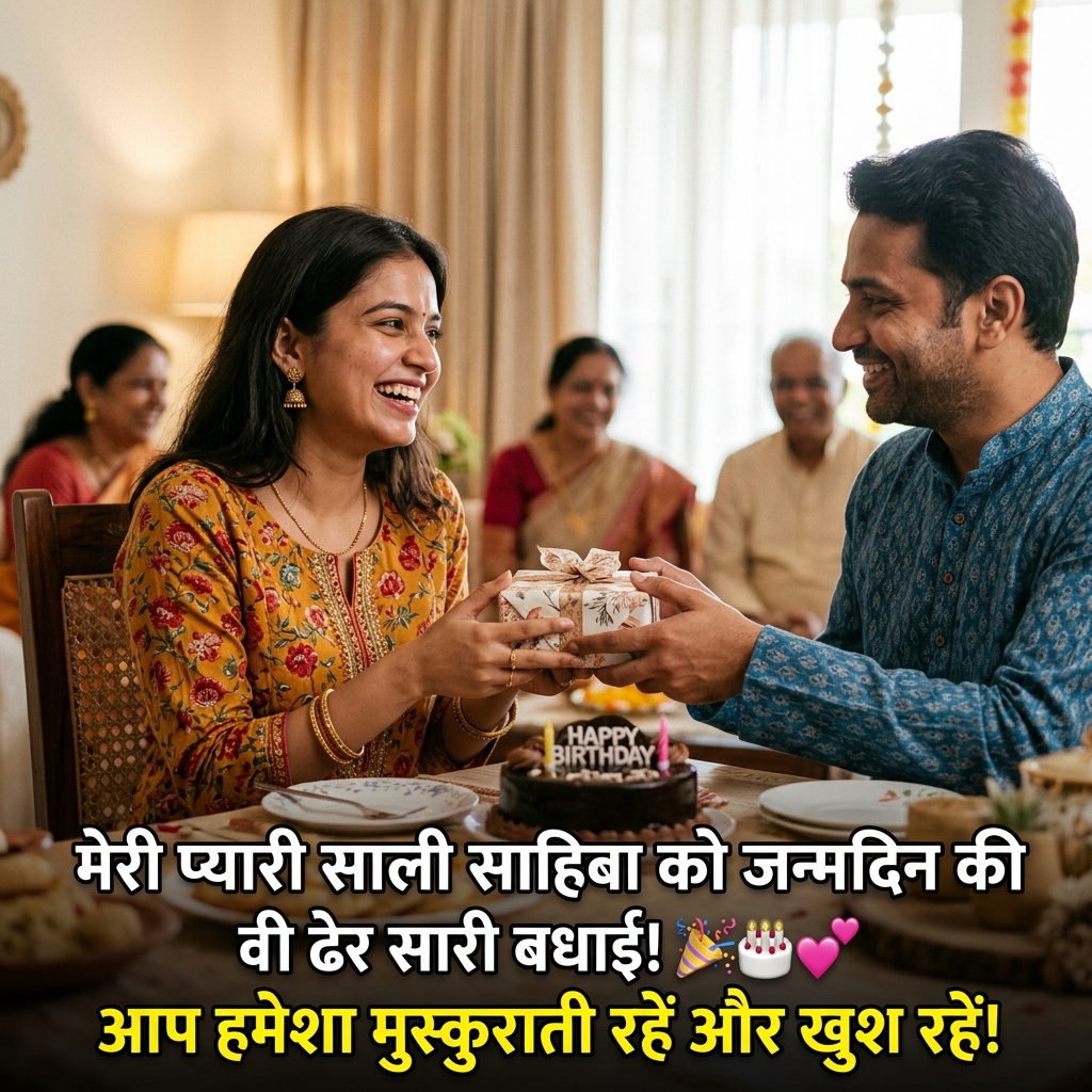 Birthday Wishes for Sali/Sali Sahiba in Hindi
