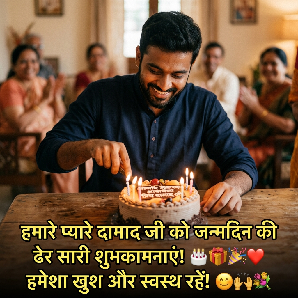 Birthday Wishes for Son-in-law/Damad in Hindi