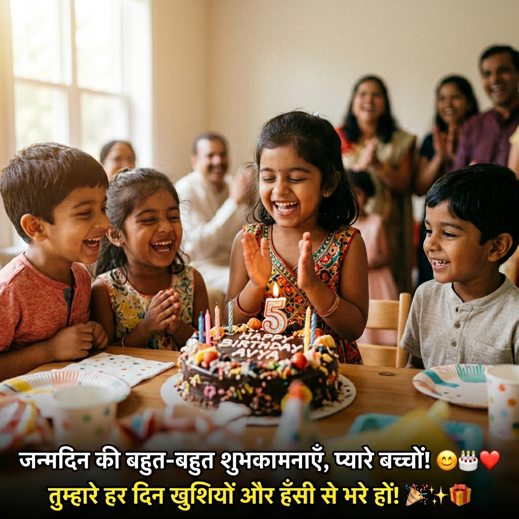 Birthday Wishes for Students/Kids/Children in Hindi