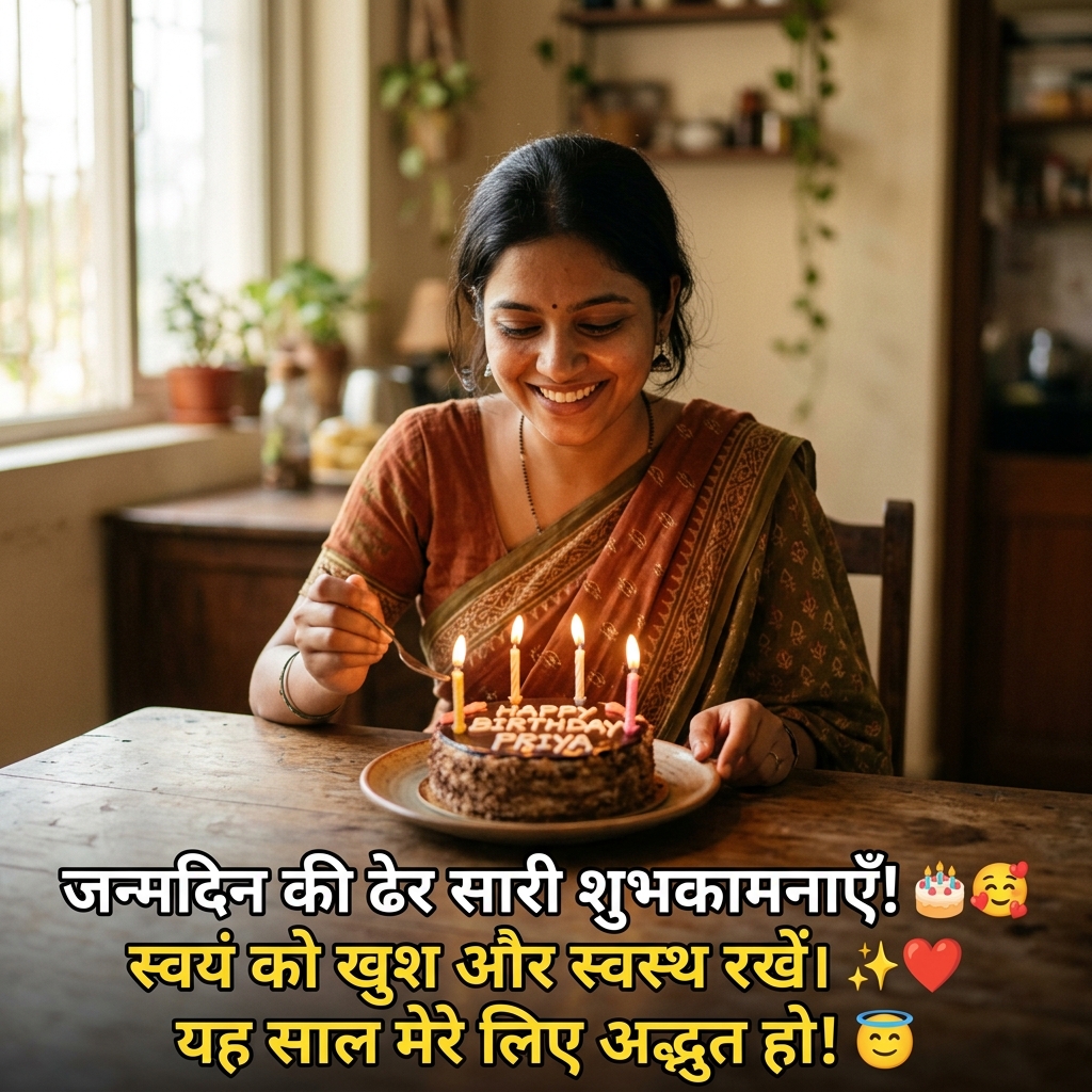 Self Birthday Wishes in Hindi