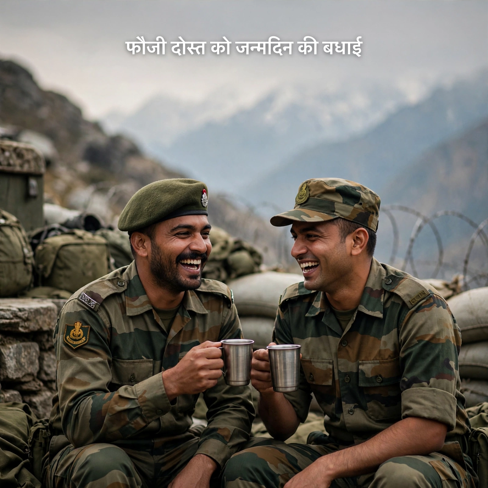 फौजी दोस्त के लिए जन्मदिन शुभकामनाएं