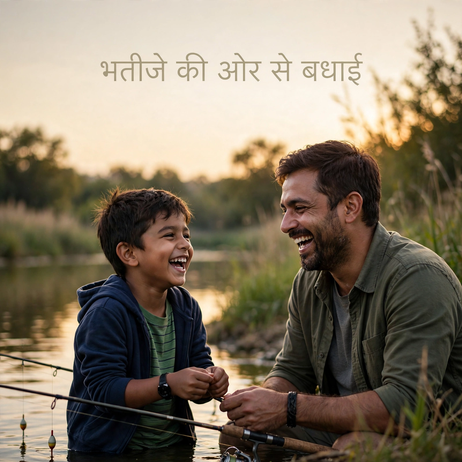 भतीजे की ओर से चाचा को जन्मदिन बधाई