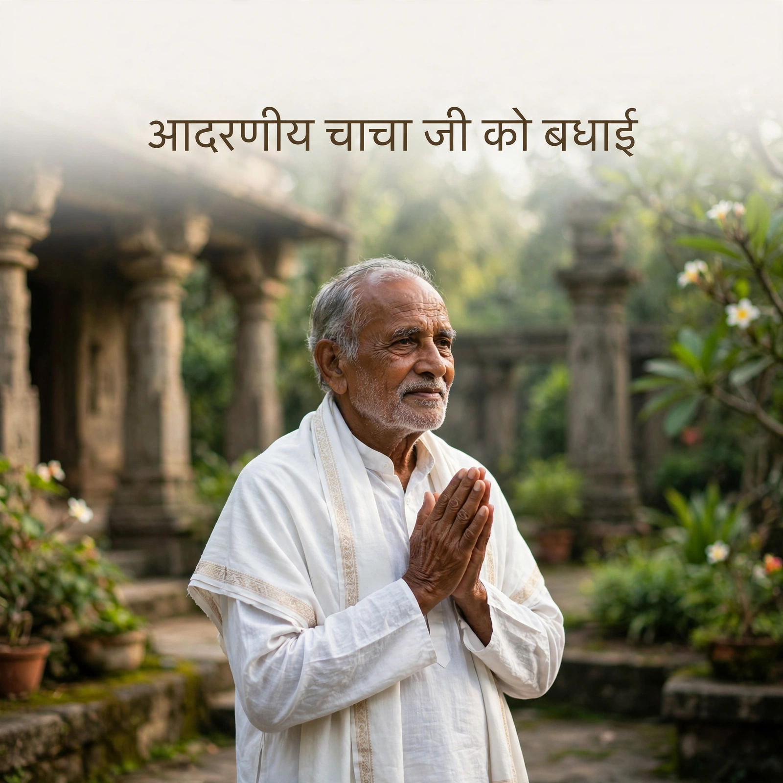 बड़े चाचा जी के लिए सम्मानजनक जन्मदिन शुभकामनाएं