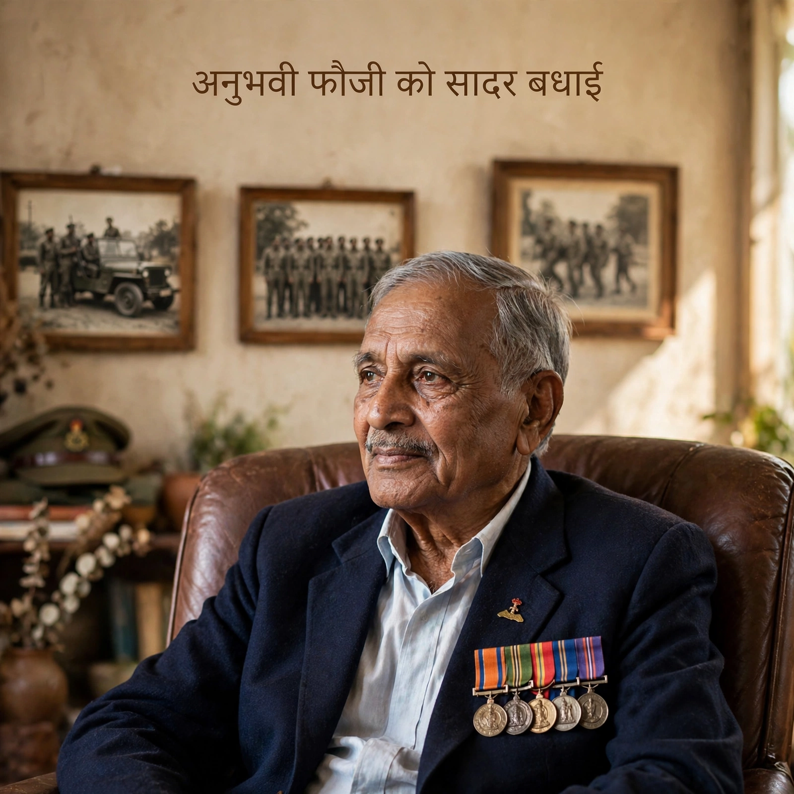 पूर्व सैनिक के लिए जन्मदिन शुभकामनाएं