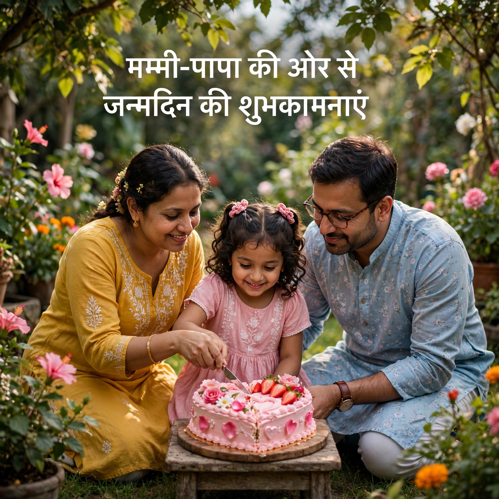 माता-पिता की तरफ से जन्मदिन संदेश - जन्मदिन शुभकामना इमेज
