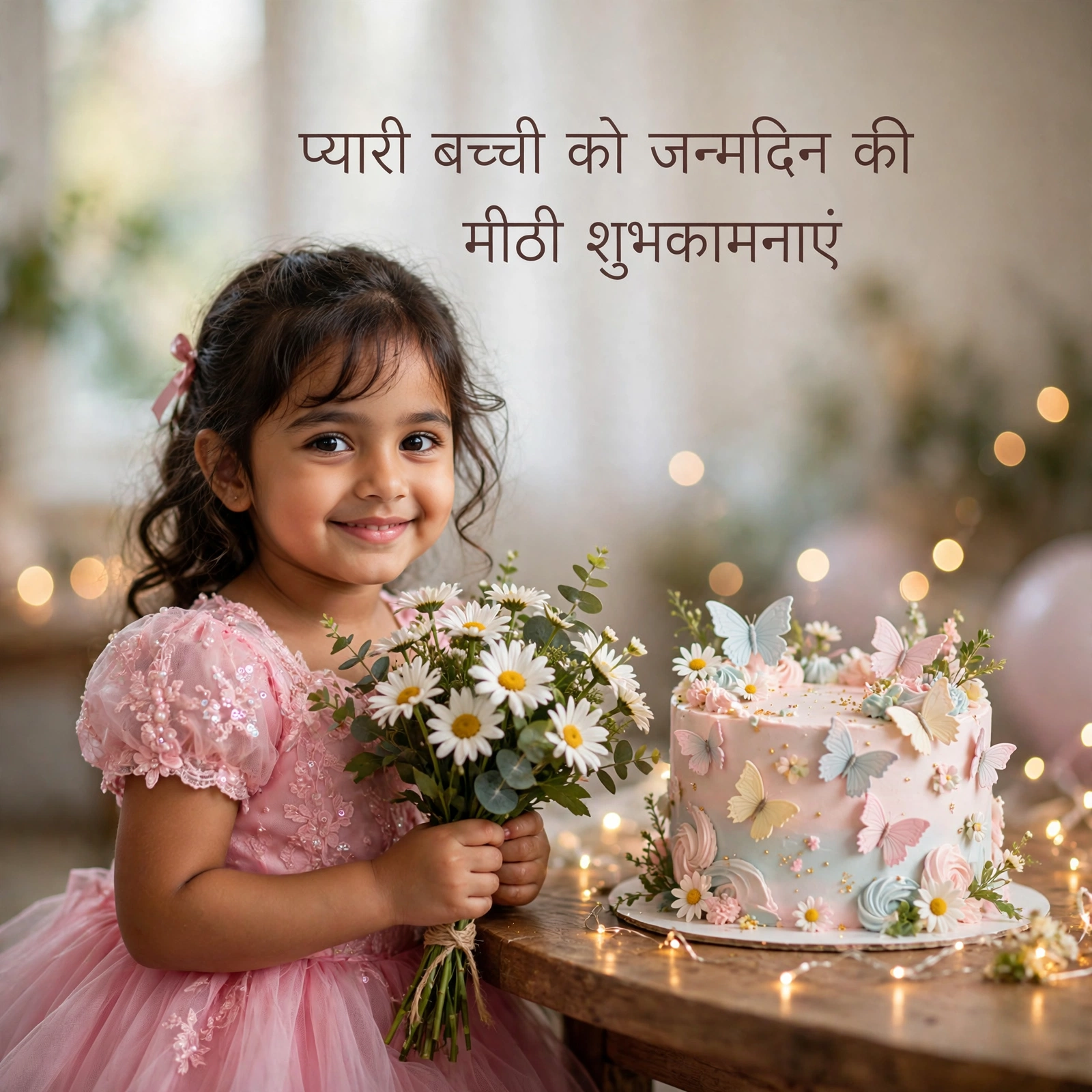 प्यारी बच्ची के लिए जन्मदिन शुभकामनाएं - जन्मदिन शुभकामना इमेज