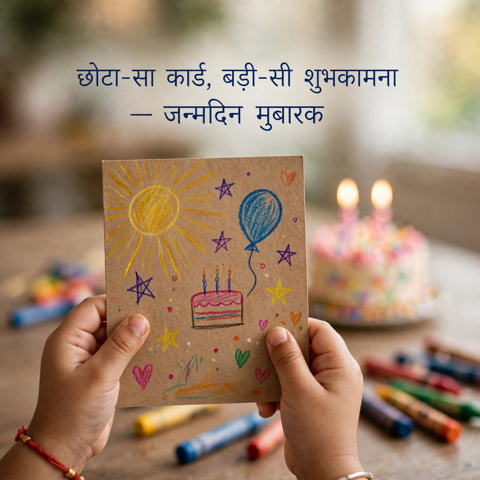 व्हाट्सऐप और कार्ड के लिए छोटे संदेश - जन्मदिन शुभकामना इमेज