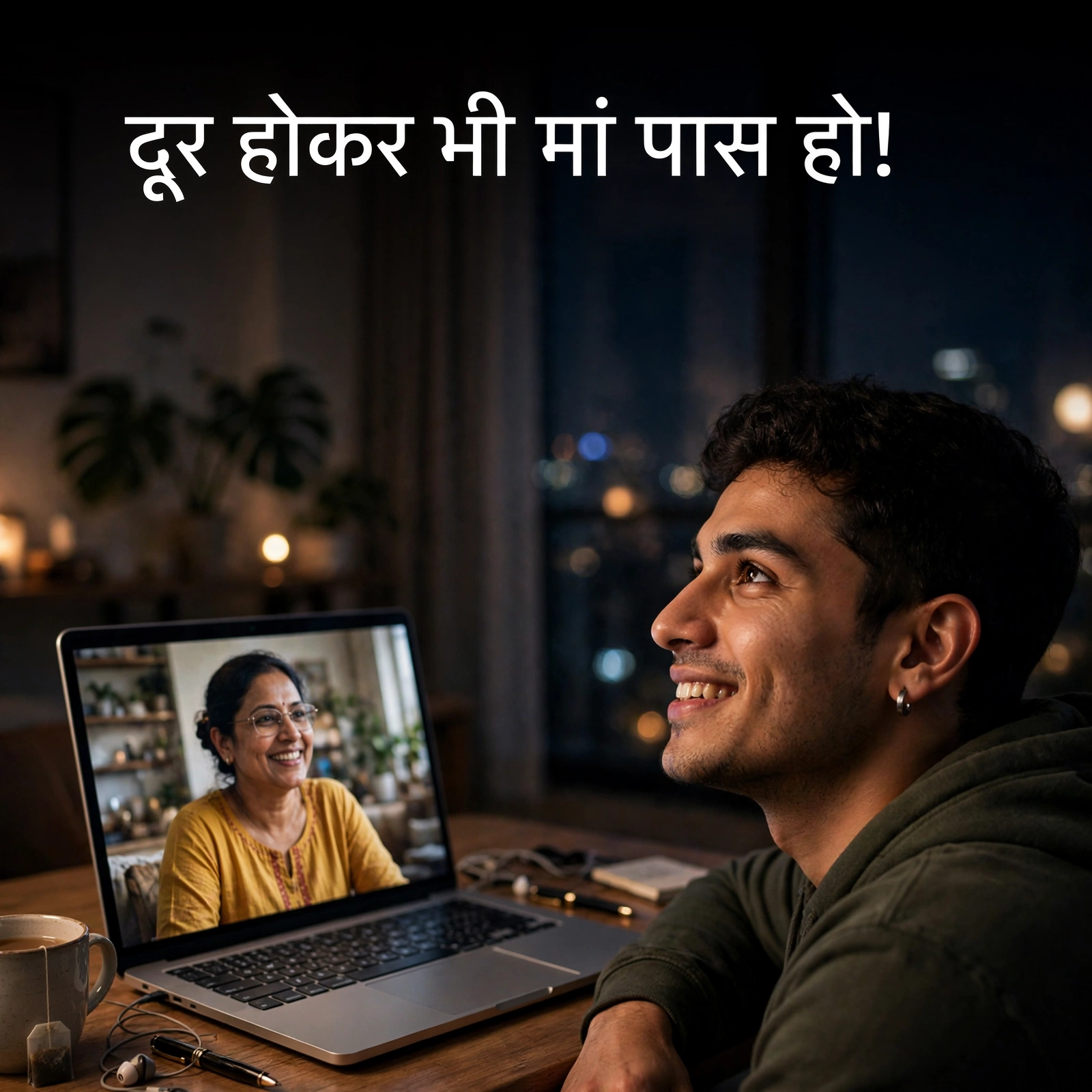 दूर से मां को जन्मदिन की शुभकामनाएं