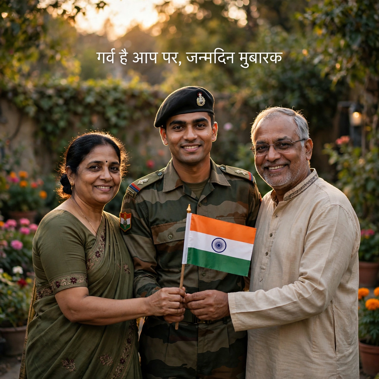 गर्वित फौजी परिवार के लिए जन्मदिन शुभकामनाएं